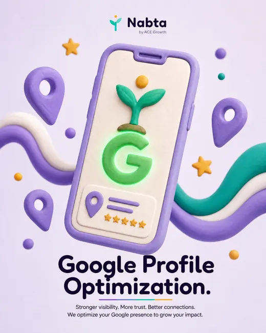 Nabta ad design: Google profile optimization